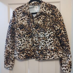 LuLaroe Leopard Print Women's Jacket - Brown/Black